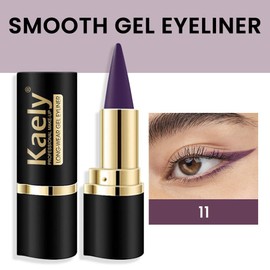 evpct 1Pcs Dark Purple Gel Eyeliner Pencil Eye Black Face Paint Stick Makeup Set