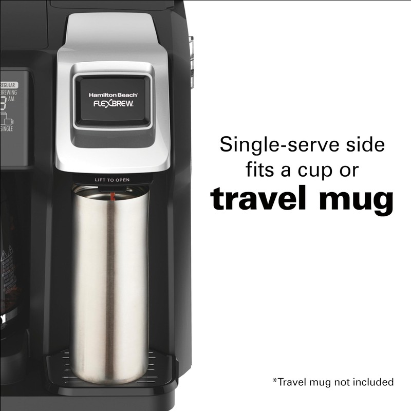 Hamilton Beach FlexBrew Trio 2-Way Coffee Maker, Compatible with K-Cup