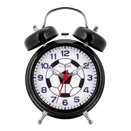 S.Oliver 32012153 Boys' Alarm Clock One Size Black, black, Retro