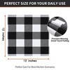 Homaxy 100% Cotton Waffle Weave Check Plaid Dish Cloths, 12