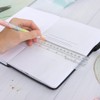 10 Pack Clear Ruler Bookmark Plastic Binder Divider A5 Straight