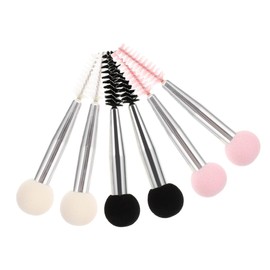 SAFIGLE 6pcs Double Head Eyebrow and Eyelash Makeup Sponge Brush Set Travel-Friendly Easy to Use for Beginners Includes Eyebrow Stamper and Liquid Brush