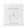 PAPU BABY Plato para Snack con popote desmontable y base