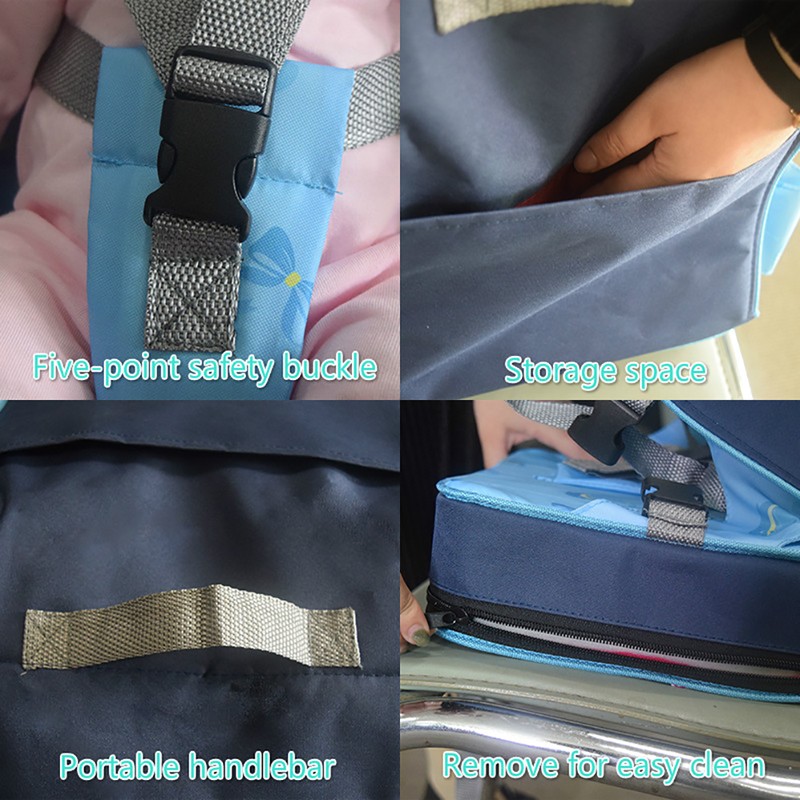 Baby Travel Booster Seat Folding Baby Chair Safety Dining Seat