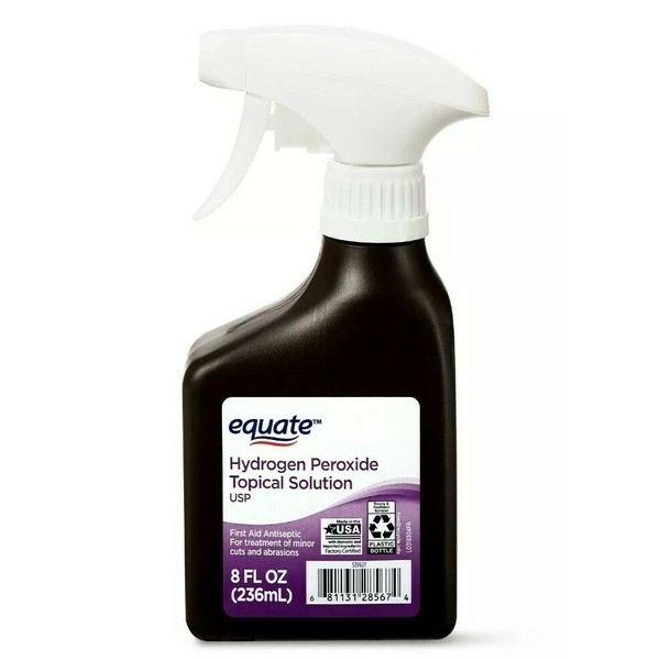 Equate 3% Hydrogen Peroxide Liquid SPRAY Antiseptic, 8 fl. oz. PACK