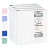 POPRUN 3 Ring Binder 1 Inch, PVC-Free, Holds 175 Sheets