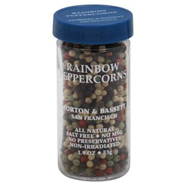 Morton & Bassett Rainbow Peppercorns, 1.9 oz – Non-GMO, Salt-Free, Colorful Blend for Grinders, Salads & Gourmet Dishes