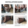 Leather Look Couch Arm Covers Set of 2 Armrest Covers
