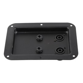 Junction Box 4 Core Socket Jack Plate Dual 6.35 Plug Speaker Junction Box for Stage Sound and Recording Studio
