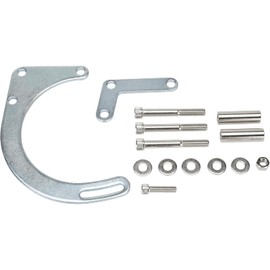 Speedway Motors Small Block Chevy Low Mount Alternator Bracket - Steel - Mounts Delco Alternators Below Frost Plug - Fits Chevy Small Block V8 - Hardware Included