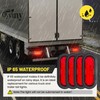 Oyviny 6 Inch Oval Red LED Trailer Tail Lights W/Light