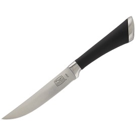 Chicago Cutlery Fusion 6 Piece Forged Premium Steak Knife Set, Cushion-Grip Handles with Stainless Steel Blades, Resists Stains, Rust, & Pitting, Kitchen Knives