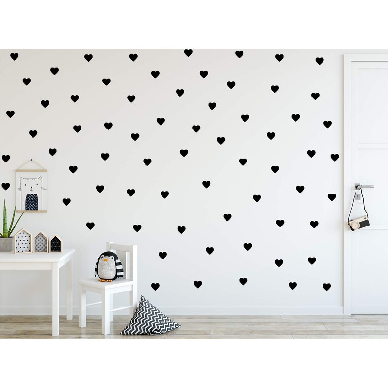 StickerDeen | Heart Shape Decoration Removable Wall Art Vinyl Decal