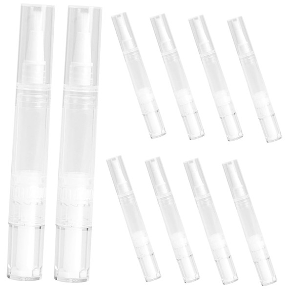 LALADEFIEE 10pcs Empty Applicator Pens Cuticle Oil Pen Tubes Cosmetic