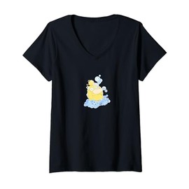 Adorable rubber duck takes a self care bubble bath V-Neck T-Shirt