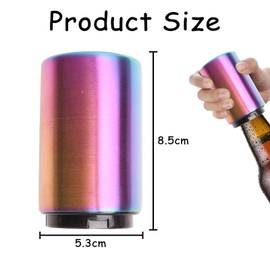 Stainless Steel Push Down Opener, Push Down Magnetic Automatic, Kitchen Gadgets Accessories Gifts for Men