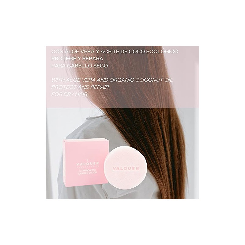Valquer Shampoo Sólido Petal Fórmula Zero – Para Cabello Seco