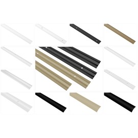 Effector Transition Profile Made of Anodised Aluminium – Transition Rail Floor Strip – (0.93 Metres Black) End Profiles Universal Profile Rail