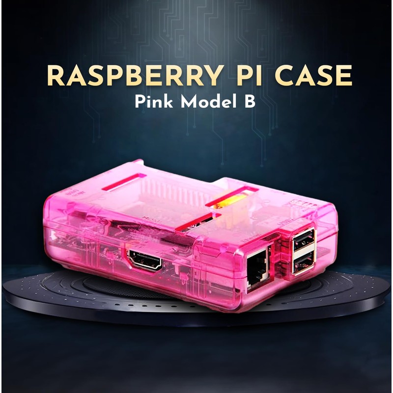 Pink Model B (open) SB Components Raspberry Pi Case