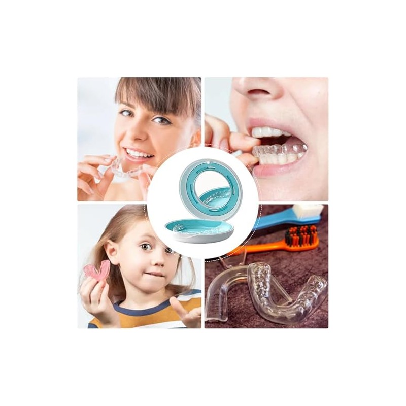 Estuche para Dentaduras Postizas, Retenedores y Protectores Bucales - Para