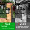 Kuniwa Solar Wall Lights Outdoor, Dusk to Dawn Solar Sconces,
