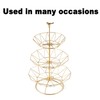 MINIDUO Wrought iron 3 Tier Fruit Tray Fruits Desserts Candy