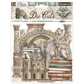 Stamperia - The Cuts for Scrapbooks, Albums, Card Making, Bullet Journals and More, Laser Cut Cardboard Shapes, Easy to Glue, Perfect for Crafts and Gifting (Sir Vagabond in Fantasy World) (Assorted)