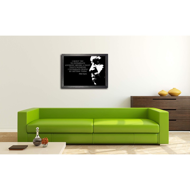 Inspirational Mike Tyson #3 A3 Unframed Boxer Black and White
