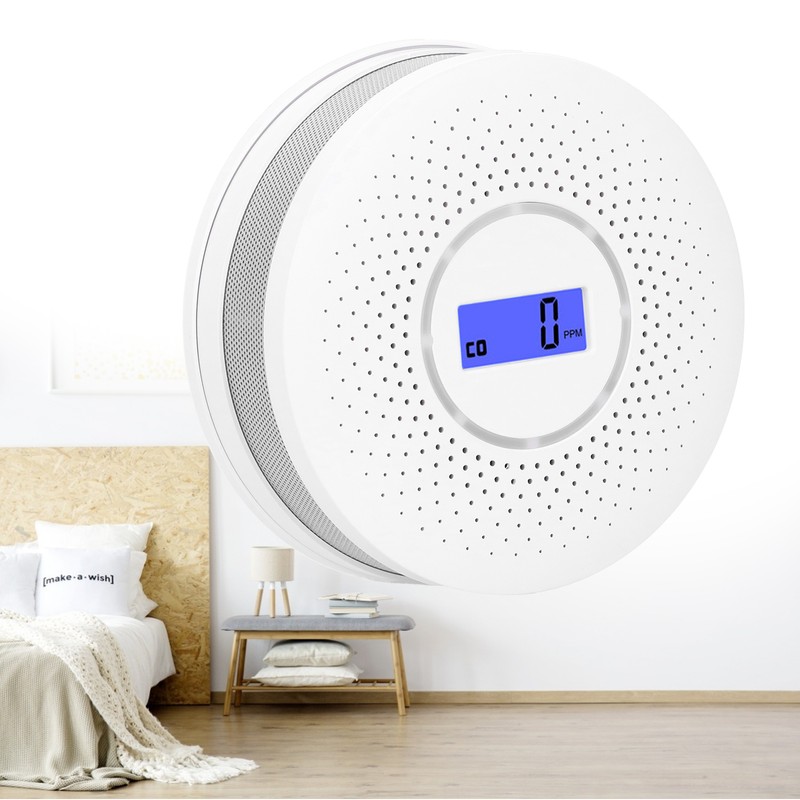 Home Automatic Carbon Monoxide Detector CO Alarm Detector with LCD