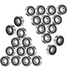 Yeanifeana 24PCS 608-RS Ball Bearing, Double Rubber Sealed Shielded Miniature