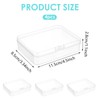 CIATBYYJ 4Pcs Clear Small Plastic Case, Transparent Mini Plastic Containers,