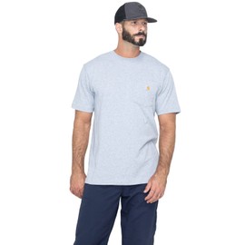 CarharttmensLoose Fit Heavyweight Short-Sleeve Pocket T-ShirtHeather Gray2X-Large
