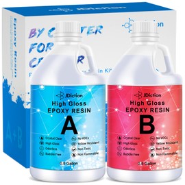 JDiction Epoxy Resin Clear High Gloss Epoxy Resin, Maximum 1.5 Inch Deep Pour 1 Gallon Casting Resin for Jewelry Making, Table Top, Wood and Mold Crafts