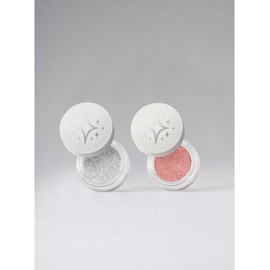 GLITTERPUCK DUO - Dopamine Sparkle & Cyber Diamond - 2 Magically Sparkling Shades for Head-Turning Sparkle - Makeup, Peach