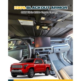 Trumgeta Windshield Sun Shade Fit for Toyota Tacoma 2024 2025 2026 Front Window Sunscreen Sunshade 4th Gen Tacoma Accessories