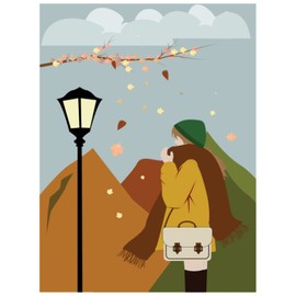 Notebook: Fall Themed cover Notebook/Journal: 110 Ruled pages perfect for high school/college student; for notes or journaling