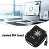 QANYEGN PC Water Cooling Meter, 12V 3Pin G1 4 Thread