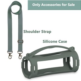 Silicone Cover Case for Sony ULT Field 1 Elextronics Ultra Portable Wireless Bluetooth Speaker, Protective Stand Holder for Sony ULT Field 1 Speaker Accessories (Case only) (Forest Gray)