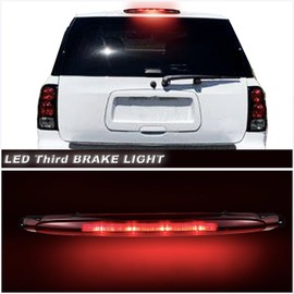KEEGTBOX High Mount Stop Light LED Third Brake Light Fit For 2002-2009 Chevy Trailblazer GMC Envoy Rear 3rd Brake Lamp Buick Rainier Isuzu Ascender Oldsmobile Bravada Cargo Light(WHITE)