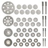 Diamond Cutting Wheel 40PCS (25mm/22mm/18mm/16mm Each 10) with Mandrel (3mm)