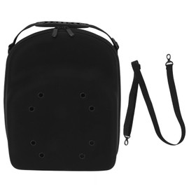 Hard Hat Case for Baseball Caps EVA Crush Proof Hat Carrier Travel Case with Shoulder Strap Hat Organizer Holder Bag Black