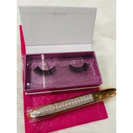 100% Pure eyelashes and 2 In 1 Eyeliner And Glue Pen