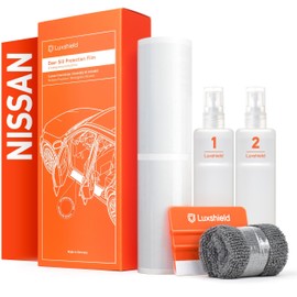 Luxshield Car Door Sill Protector for Nissan Leaf 2 (II) ZE1 I 2017-2024 - Protective Film Car Door Accessories Trim Paint Protection Film Transparent