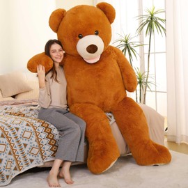 MorisMos Giant Teddy Bear Plush 6 Feet, Large Teddy Bears Stuffed Animals for Girlfriend Boyfriend, 6 Foot Life Size Bear Gifts for Valentine's Day, Baby Shower, Birthday