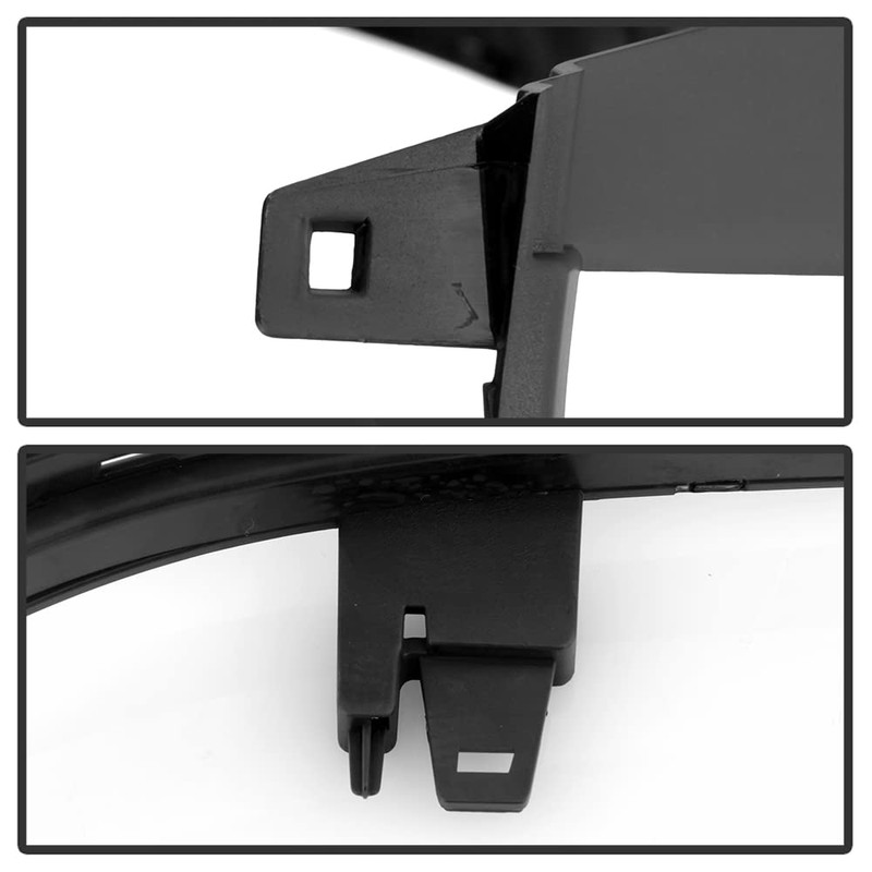 ACANII - For 2016-2018 Chevy Silverado 1500 Matte Black Headlight