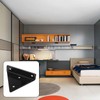 NAMYEUT Pack of 4 Floating Shelf Brackets, Triangle Shelf Brackets,