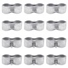 12 Pcs 1-3/8" Chain Link Fence Panel Clamps, Dog Kennel
