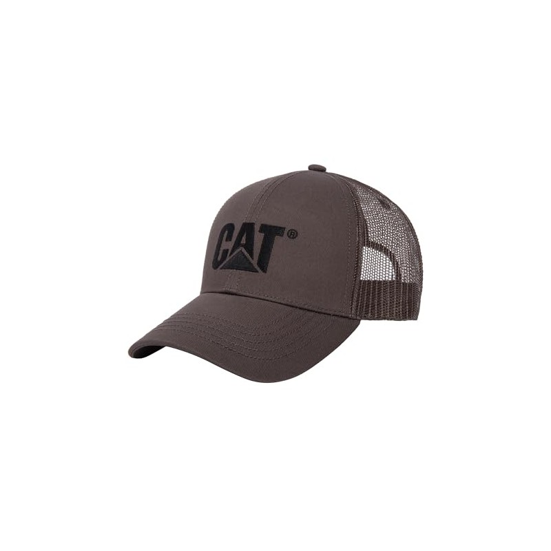 Caterpillar Men's Raised Logo Hats with Embroidered Front and Contrast