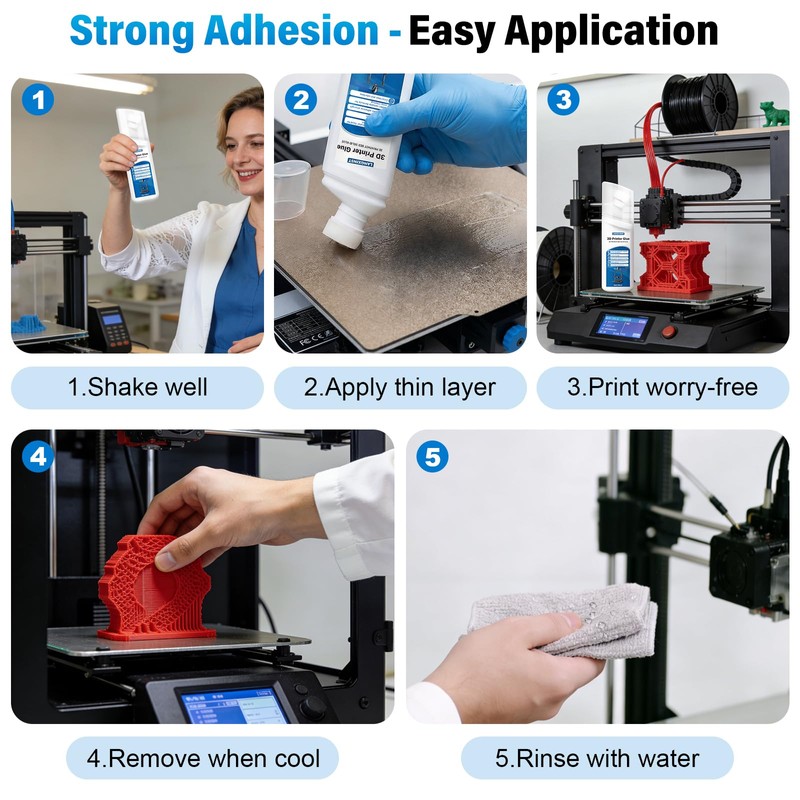 3D Printer Bed Adhesive, 3D Print Glue for Hot Bed