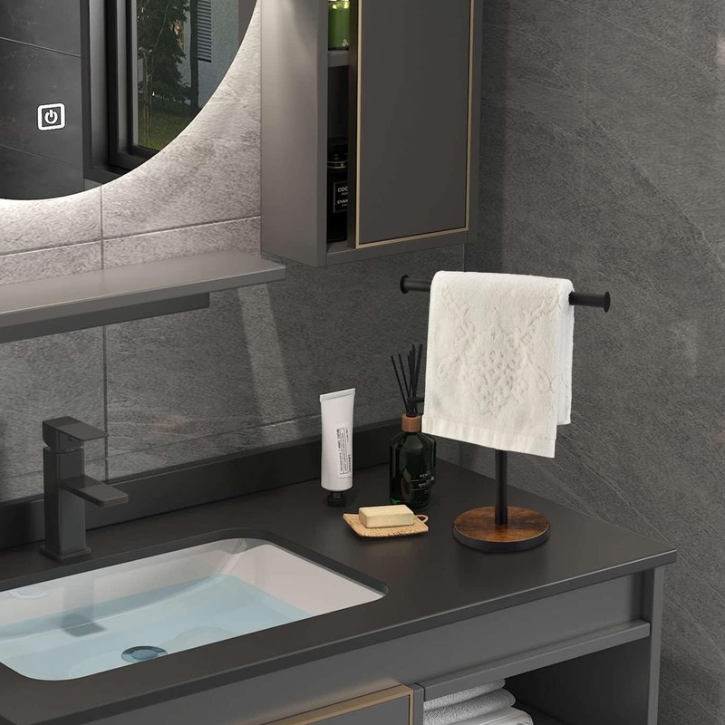 BCOZLUX Towel Holder Stand, Countertop Hand Towel Stand for Bathroom